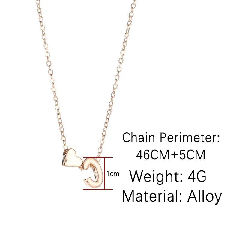 Necklace, delicate choker with initial in gold or silver