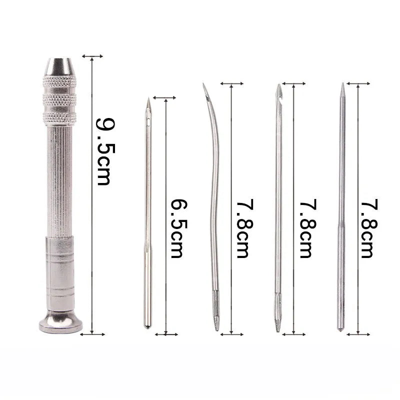 Multifunctional Awl Set, Leather Sewing Shoe Repair Tool Kit, DIY Sewing Needles
