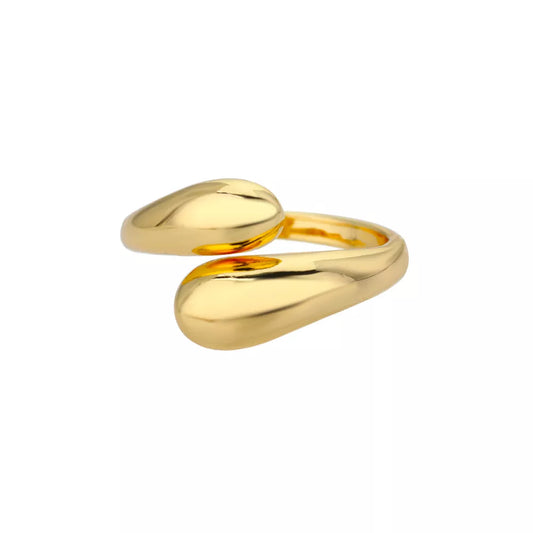 Elegant Women's Stainless Steel Open Rings in Silver or Gold