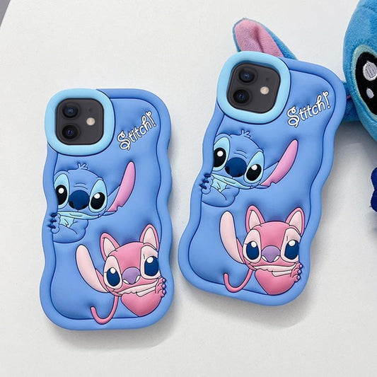 Stitch Character Silicone Case for iPhone